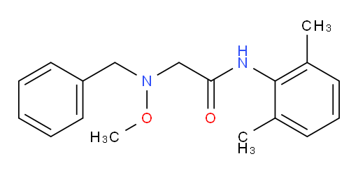 2-(benzyl(methoxy)amino)-N-(2,6-dimethylphenyl)acetamide
