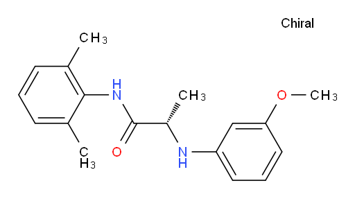 (S)-N-(2,6-dimethylphenyl)-2-((3-methoxyphenyl)amino)propanamide