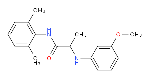 N-(2,6-dimethylphenyl)-2-((3-methoxyphenyl)amino)propanamide