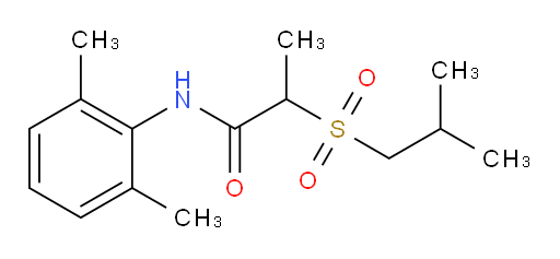 N-(2,6-dimethylphenyl)-2-(isobutylsulfonyl)propanamide