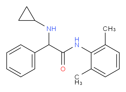 2-(cyclopropylamino)-N-(2,6-dimethylphenyl)-2-phenylacetamide