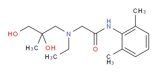 2-((2,3-dihydroxy-2-methylpropyl)(ethyl)amino)-N-(2,6-dimethylphenyl)acetamide