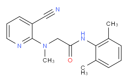 2-((3-cyanopyridin-2-yl)(methyl)amino)-N-(2,6-dimethylphenyl)acetamide