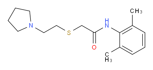 N-(2,6-dimethylphenyl)-2-((2-(pyrrolidin-1-yl)ethyl)thio)acetamide