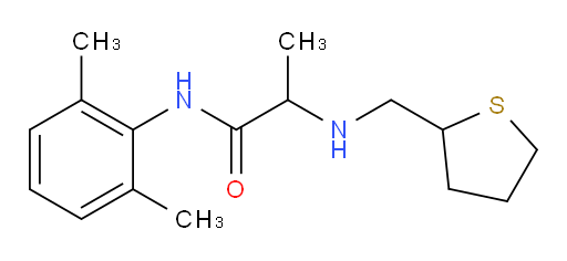N-(2,6-dimethylphenyl)-2-(((tetrahydrothiophen-2-yl)methyl)amino)propanamide