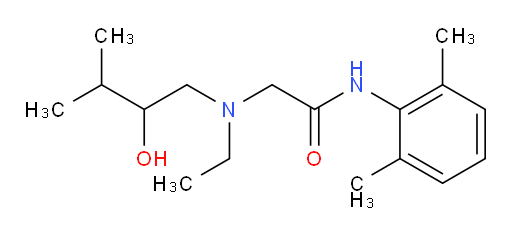 N-(2,6-dimethylphenyl)-2-(ethyl(2-hydroxy-3-methylbutyl)amino)acetamide