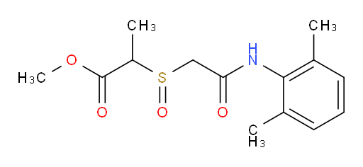 methyl 2-((2-((2,6-dimethylphenyl)amino)-2-oxoethyl)sulfinyl)propanoate