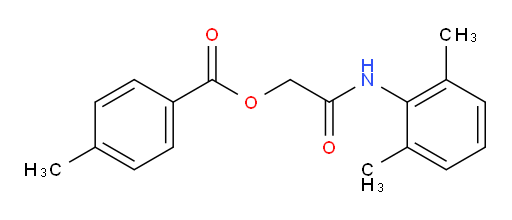2-((2,6-dimethylphenyl)amino)-2-oxoethyl 4-methylbenzoate