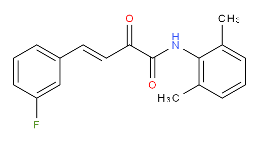 (E)-N-(2,6-dimethylphenyl)-4-(3-fluorophenyl)-2-oxobut-3-enamide
