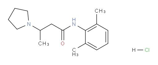 N-(2,6-dimethylphenyl)-3-(pyrrolidin-1-yl)butanamide hydrochloride