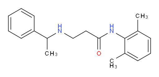 N-(2,6-dimethylphenyl)-3-((1-phenylethyl)amino)propanamide