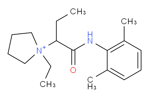 1-(1-((2,6-dimethylphenyl)amino)-1-oxobutan-2-yl)-1-ethylpyrrolidin-1-ium