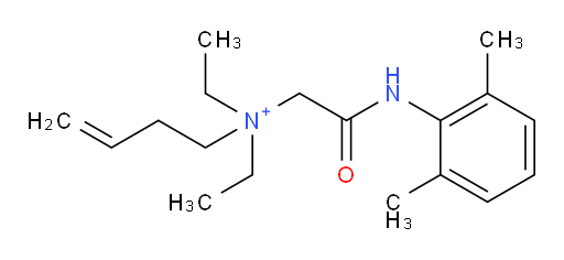N-(2-((2,6-dimethylphenyl)amino)-2-oxoethyl)-N,N-diethylbut-3-en-1-aminium