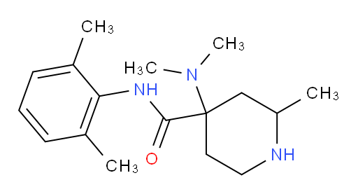 4-(dimethylamino)-N-(2,6-dimethylphenyl)-2-methylpiperidine-4-carboxamide