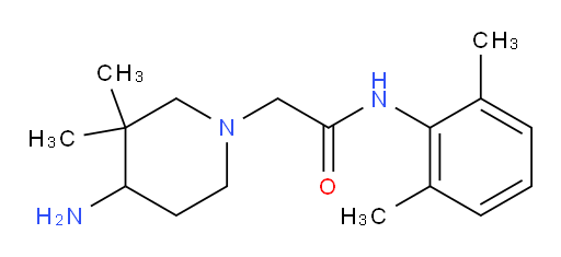 2-(4-amino-3,3-dimethylpiperidin-1-yl)-N-(2,6-dimethylphenyl)acetamide