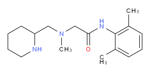 N-(2,6-dimethylphenyl)-2-(methyl(piperidin-2-ylmethyl)amino)acetamide