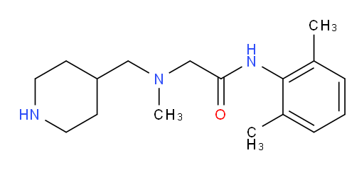 N-(2,6-dimethylphenyl)-2-(methyl(piperidin-4-ylmethyl)amino)acetamide