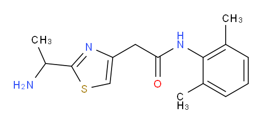 2-(2-(1-aminoethyl)thiazol-4-yl)-N-(2,6-dimethylphenyl)acetamide
