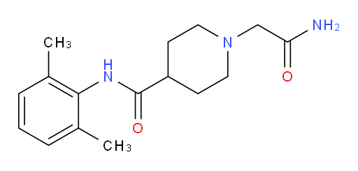 1-(2-amino-2-oxoethyl)-N-(2,6-dimethylphenyl)piperidine-4-carboxamide