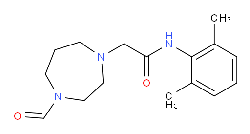 N-(2,6-dimethylphenyl)-2-(4-formyl-1,4-diazepan-1-yl)acetamide