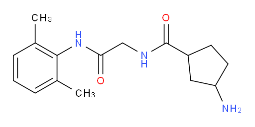 3-amino-N-(2-((2,6-dimethylphenyl)amino)-2-oxoethyl)cyclopentanecarboxamide