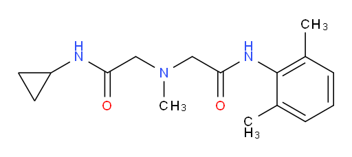 N-cyclopropyl-2-((2-((2,6-dimethylphenyl)amino)-2-oxoethyl)(methyl)amino)acetamide