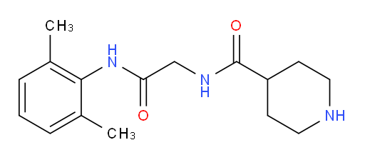 N-(2-((2,6-dimethylphenyl)amino)-2-oxoethyl)piperidine-4-carboxamide