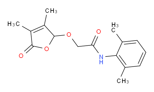 2-((3,4-dimethyl-5-oxo-2,5-dihydrofuran-2-yl)oxy)-N-(2,6-dimethylphenyl)acetamide