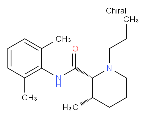 (2R,3S)-N-(2,6-dimethylphenyl)-3-methyl-1-propylpiperidine-2-carboxamide