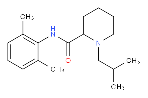 N-(2,6-dimethylphenyl)-1-isobutylpiperidine-2-carboxamide