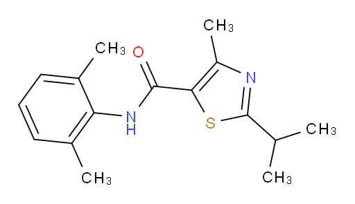 N-(2,6-dimethylphenyl)-2-isopropyl-4-methylthiazole-5-carboxamide