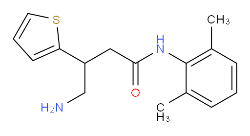 4-amino-N-(2,6-dimethylphenyl)-3-(thiophen-2-yl)butanamide
