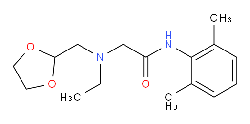2-(((1,3-dioxolan-2-yl)methyl)(ethyl)amino)-N-(2,6-dimethylphenyl)acetamide