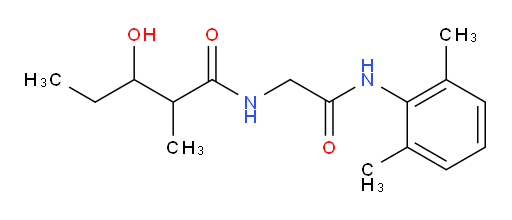 N-(2-((2,6-dimethylphenyl)amino)-2-oxoethyl)-3-hydroxy-2-methylpentanamide