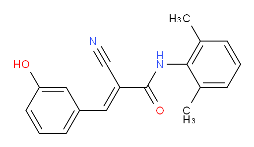 (E)-2-cyano-N-(2,6-dimethylphenyl)-3-(3-hydroxyphenyl)acrylamide