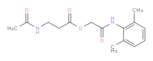 2-((2,6-dimethylphenyl)amino)-2-oxoethyl 3-acetamidopropanoate