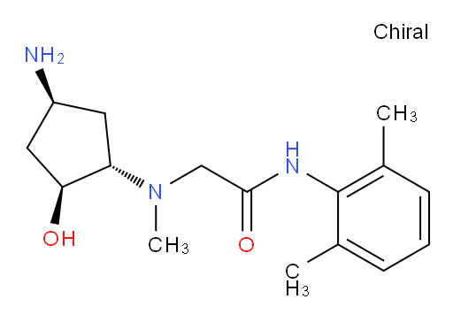2-(((1S,2S,4S)-4-amino-2-hydroxycyclopentyl)(methyl)amino)-N-(2,6-dimethylphenyl)acetamide