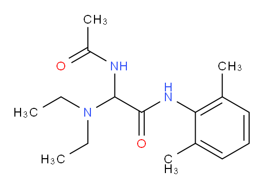 2-acetamido-2-(diethylamino)-N-(2,6-dimethylphenyl)acetamide