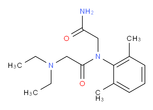 N-(2-amino-2-oxoethyl)-2-(diethylamino)-N-(2,6-dimethylphenyl)acetamide