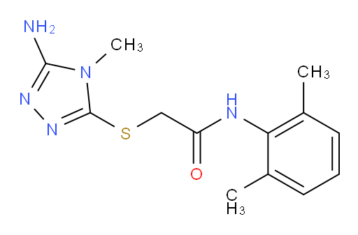 2-((5-amino-4-methyl-4H-1,2,4-triazol-3-yl)thio)-N-(2,6-dimethylphenyl)acetamide