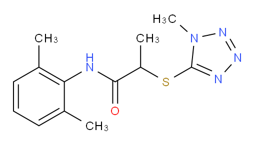 N-(2,6-dimethylphenyl)-2-((1-methyl-1H-tetrazol-5-yl)thio)propanamide