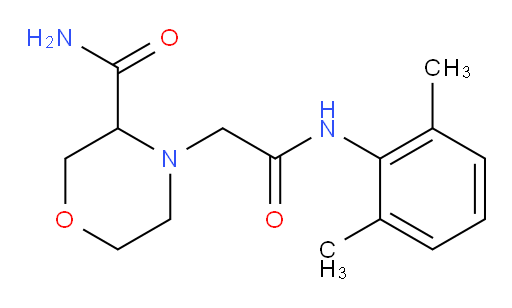 4-(2-((2,6-dimethylphenyl)amino)-2-oxoethyl)morpholine-3-carboxamide