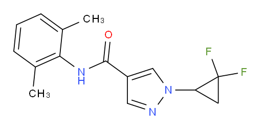 1-(2,2-difluorocyclopropyl)-N-(2,6-dimethylphenyl)-1H-pyrazole-4-carboxamide