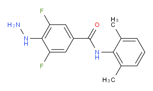 N-(2,6-dimethylphenyl)-3,5-difluoro-4-hydrazinylbenzamide