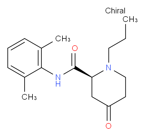 (S)-N-(2,6-dimethylphenyl)-4-oxo-1-propylpiperidine-2-carboxamide