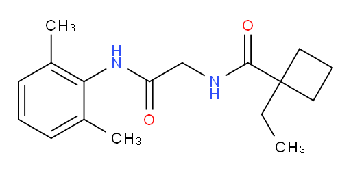 N-(2-((2,6-dimethylphenyl)amino)-2-oxoethyl)-1-ethylcyclobutanecarboxamide
