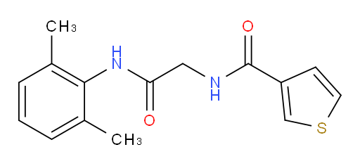 N-(2-((2,6-dimethylphenyl)amino)-2-oxoethyl)thiophene-3-carboxamide