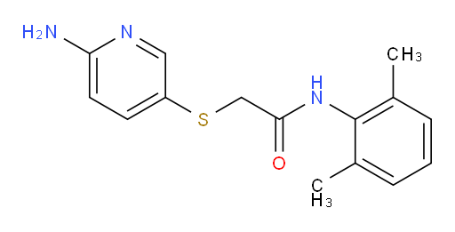 2-((6-aminopyridin-3-yl)thio)-N-(2,6-dimethylphenyl)acetamide