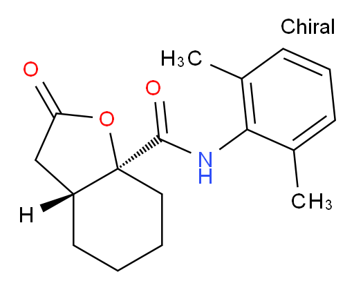 (3aR,7aS)-N-(2,6-dimethylphenyl)-2-oxooctahydrobenzofuran-7a-carboxamide