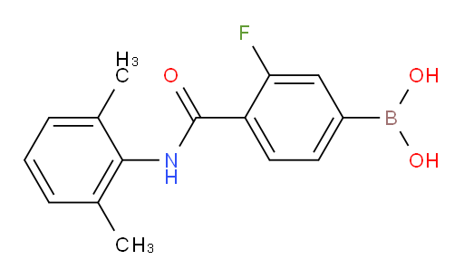 (4-((2,6-dimethylphenyl)carbamoyl)-3-fluorophenyl)boronic acid